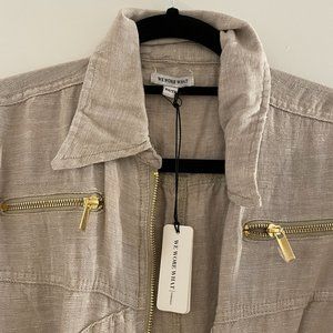 NWT WeWoreWhat Utility Linen Jumpsuit